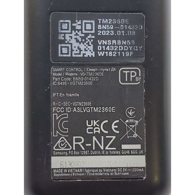 CONTROL REMOTO SAMSUNG ORIGINAL  PARA SMART TV, CON COMANDO DE VOZ / NUMERO DE PARTE BN59-01432D / 649E-VGTM2360E / BN5901432D / MODELOS UN75AU8000F / QN65Q65BAF / UN65AU8200F / QN55Q65CAFXZX / UN55CU800OF / QN55Q60CAFXZX / MAS MODELOS EN DESCRIPCION... - Imagen 3